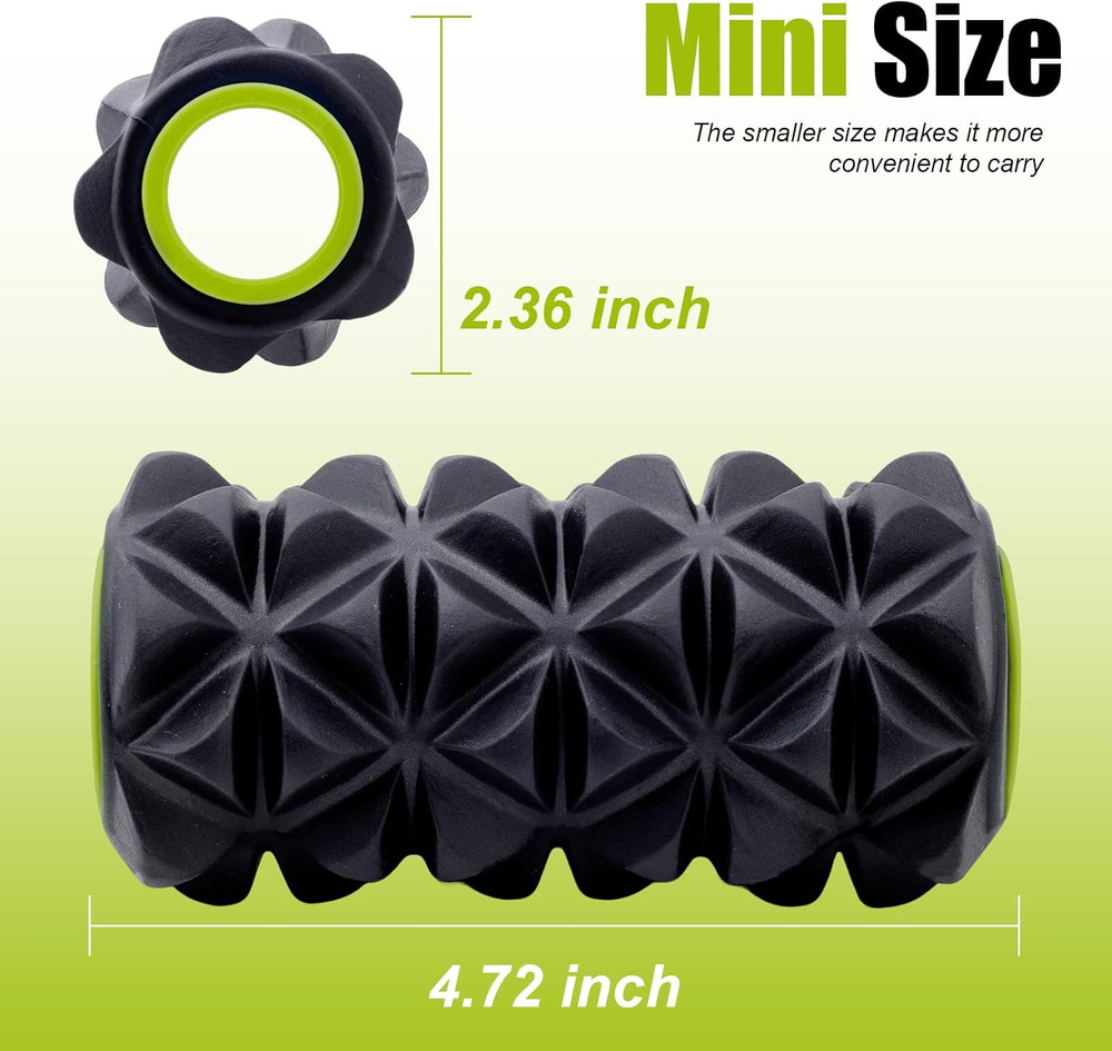 Back Roller Wheel - 5 Pack Yoga Foam Roller for Physical Therapy & Back Stretche
