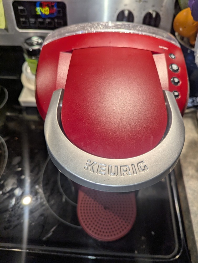 Red K-Compact K35 3 Cup Sizes Coffee Maker Counter Space Friendly 8.2" Width.