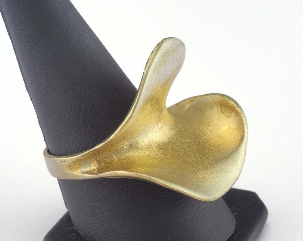 Adjustable Ring Raw brass (18.5mm 8.5US inner size - Adjustable ) OZ2836