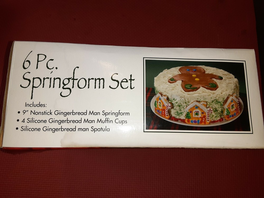 Springform Set Gingerbread Design 6 Pieces