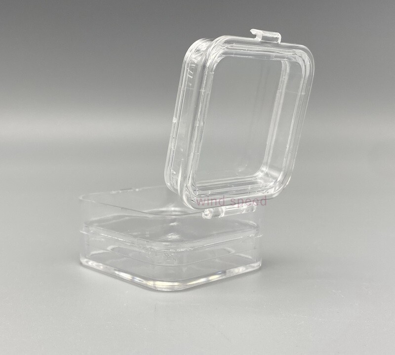 1 PC Hinged Display Boxes Elastic Membrane Fragile Chip Storage Case 5*5*2.5cm