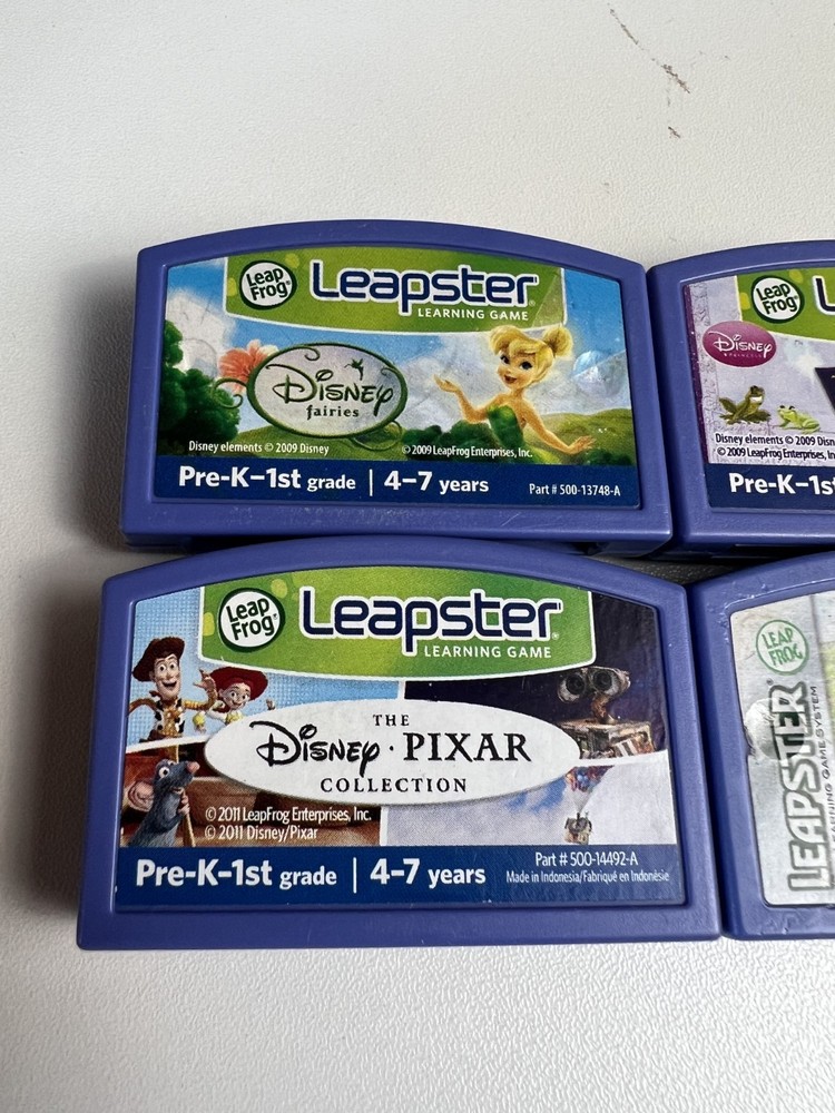 Leapster Learning System Bundle – 4 Games – Fully Tested