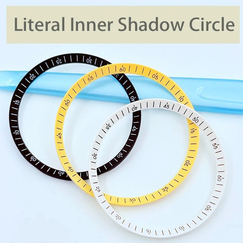 Watch Dial Scale Ring Mechanical Diving Circle Modification Inner Shadow White