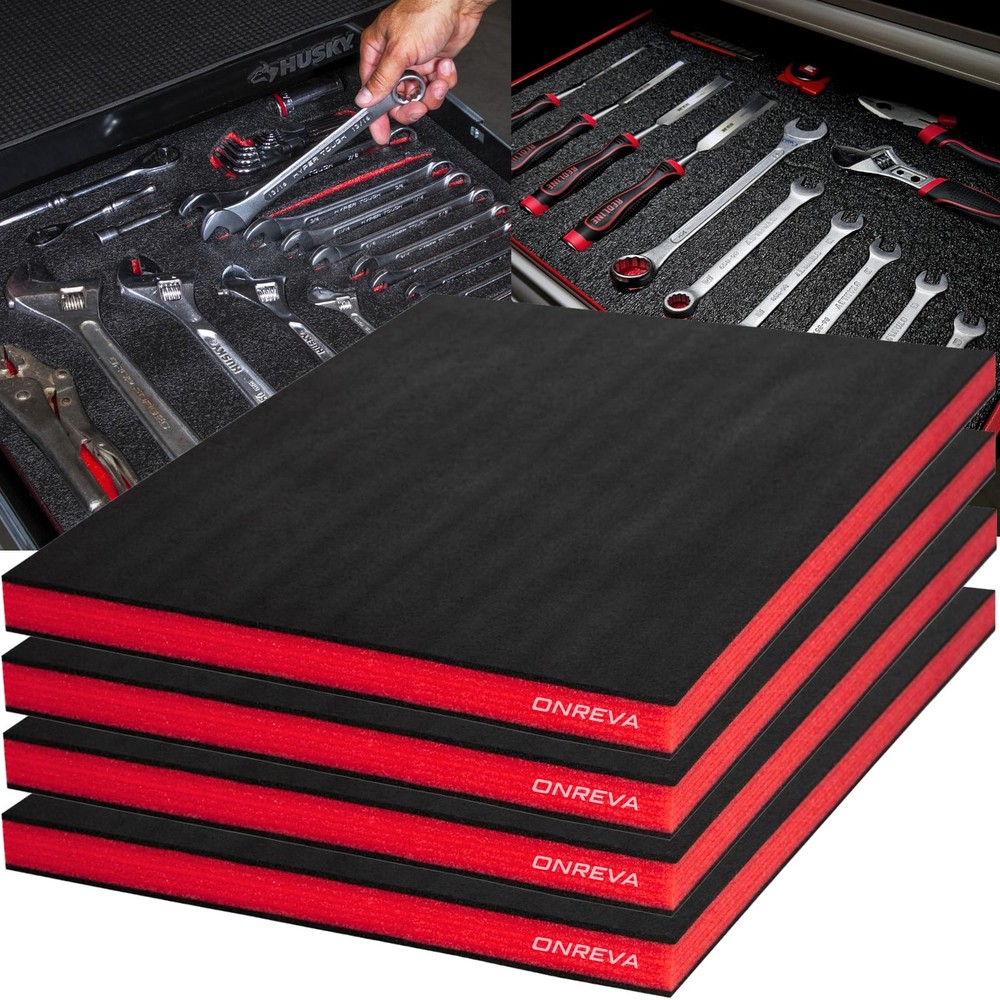 Tool Box Foam Inserts 4 Pack 16 x 12 x 1 Inch