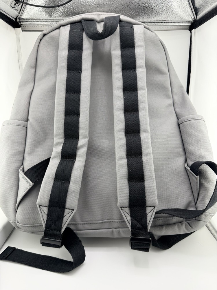 State Brand Grey Backpack Medium Sized With Synchrony Logo On Front