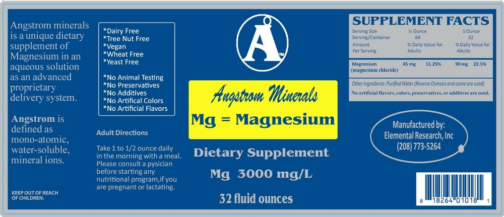 Magnesium 32 oz - Angstrom Minerals (1 Pack)