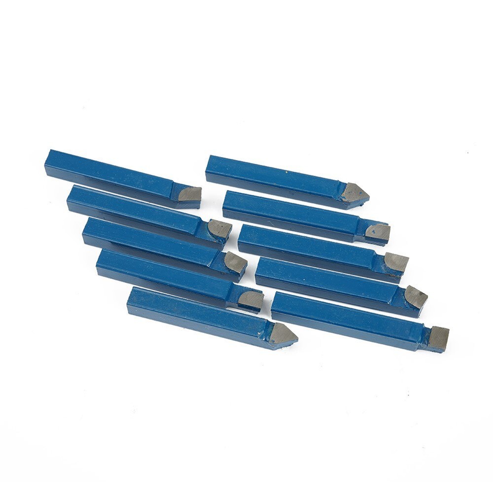 10x/set 1/4 Carbide Lathe Tool Indexable Insert Bit Holder Mini Cutting Cutter