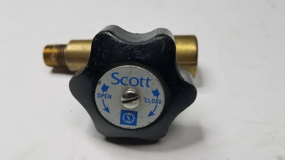SCOTT NEEDLE FLOW CONTROL VALVE BRASS 1/4" MNPT FNPT