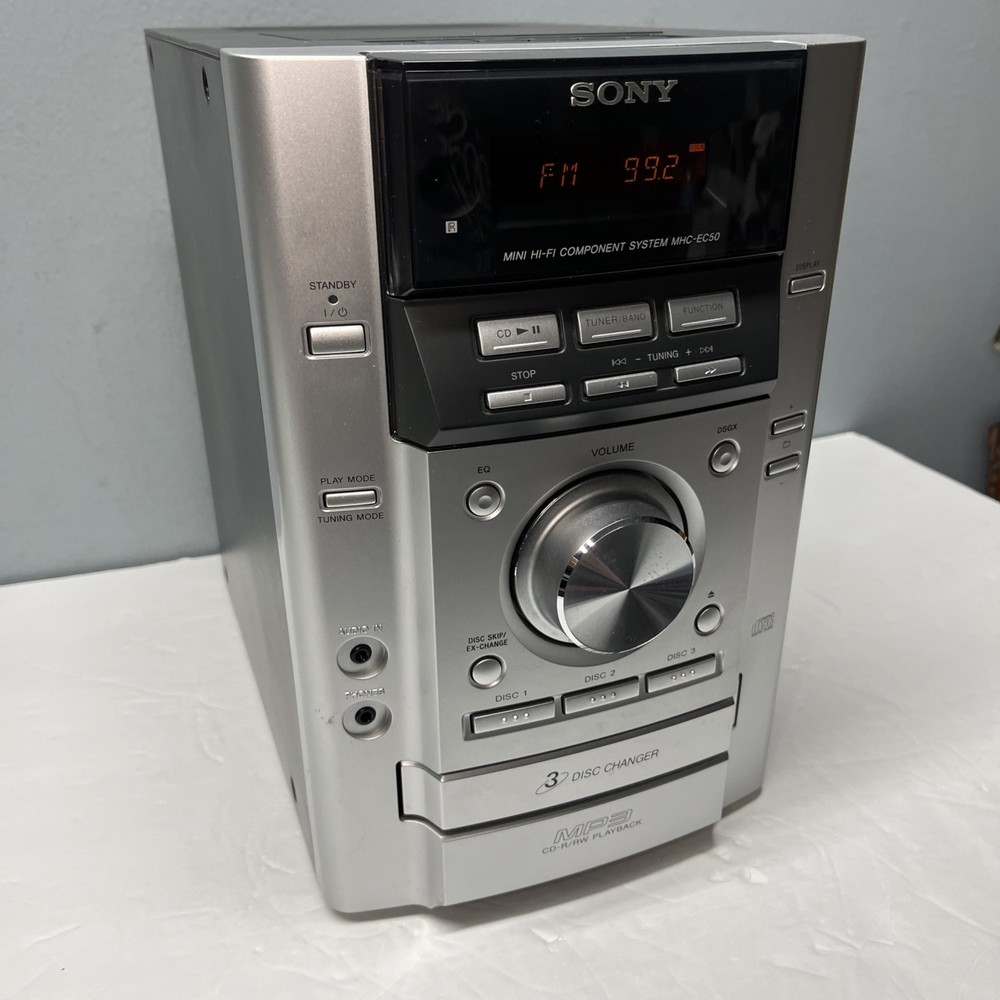 Sony MHC-EC50 Component System 3 Disc CD Player AM/FM - Cassette Not Working