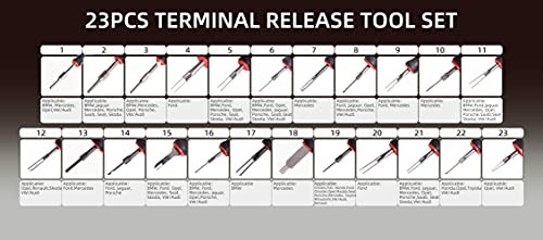 23-Piece Universal Terminal Release Kit Electrical Terminal Removal Kit