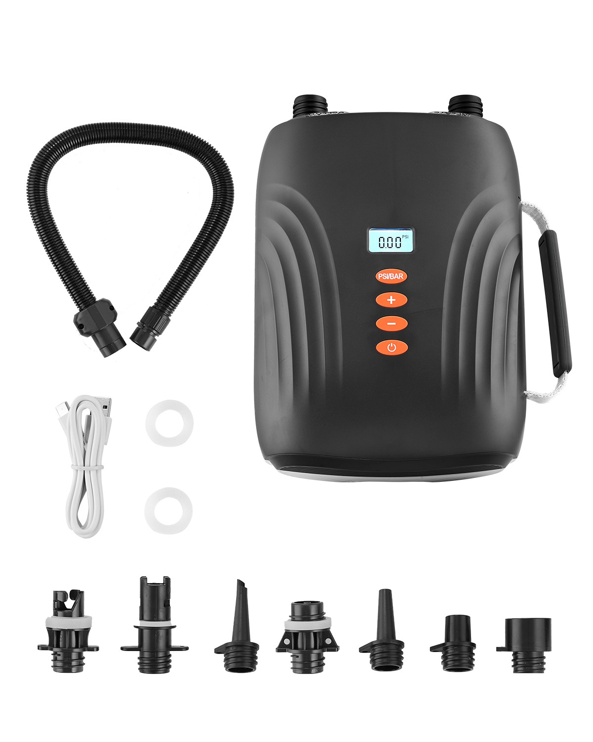 VEVOR Paddle Board Pump Rechargeable Battery-Powered 20PSI Dual Stage SUP Air