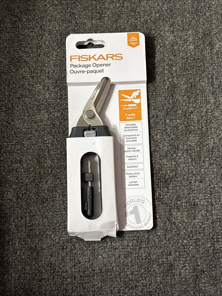 Fiskars Package Opener with Screwdriver