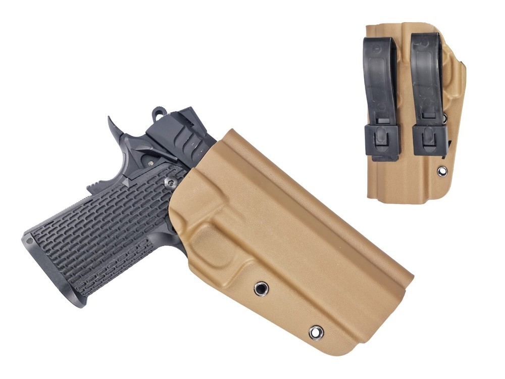 Bare Bones Hicapa Holster System with Trigger safety guard - Perfect For Airsoft