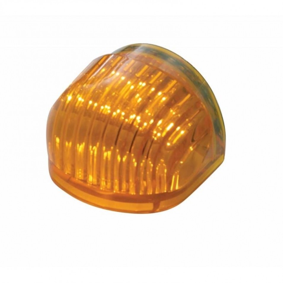 GUIDE Headlight, Dual Function, Stainless, H6024 Bulb -Amber LED/Clear Lens Turn