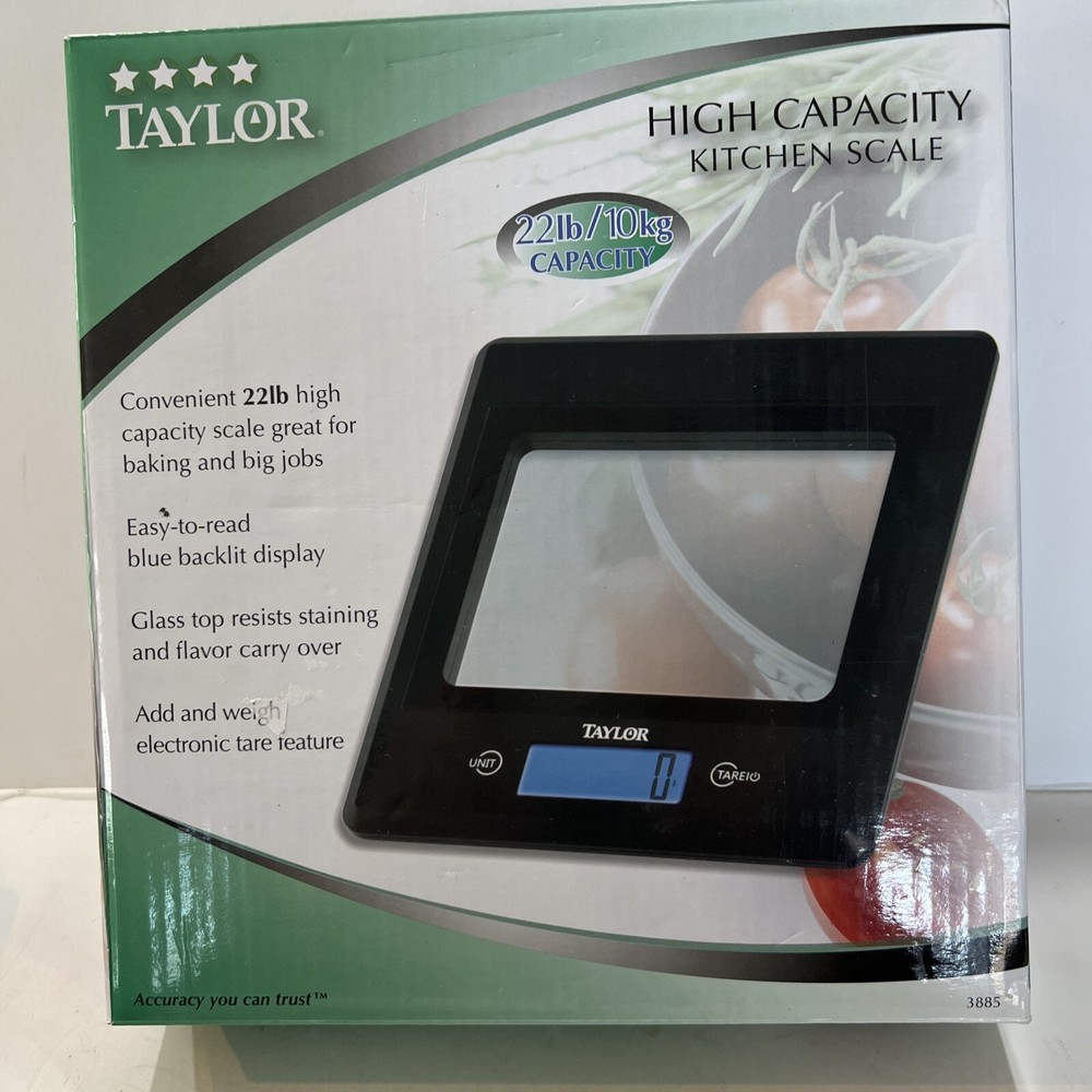 Taylor kitchen scale high capacity 22lb digital