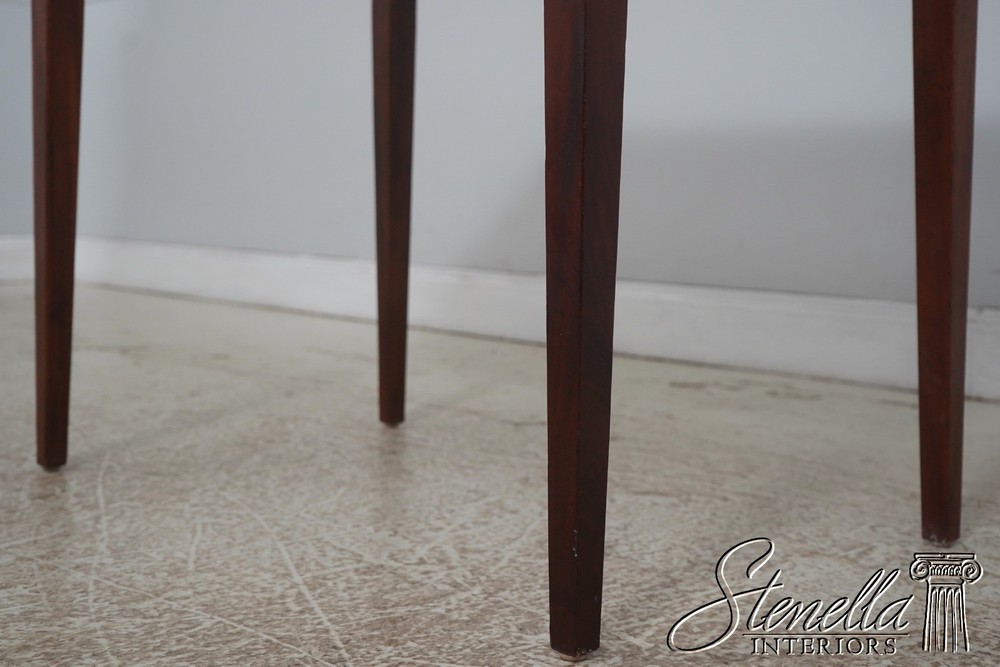 72604: WRIGHT TABLE CO. Mahogany Federal Style 2 Drawer End Table Server