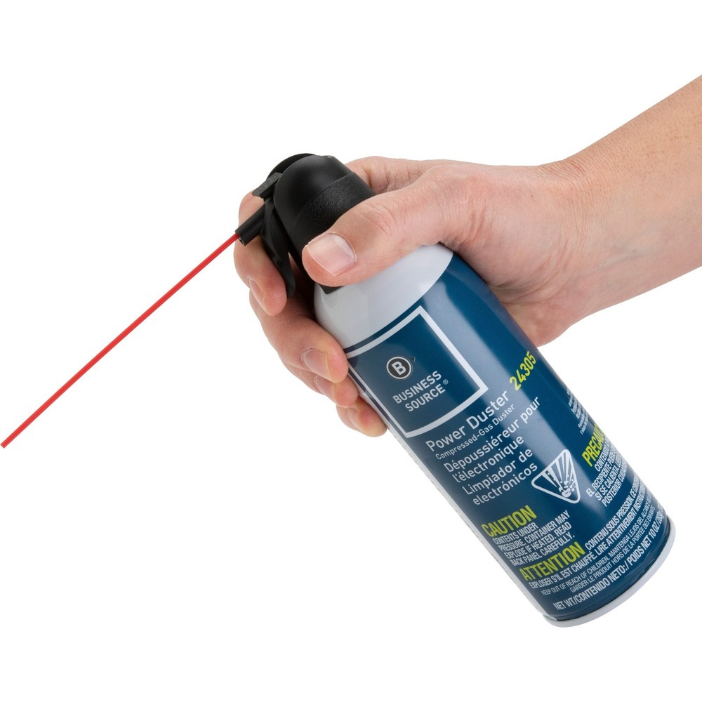 Business Source Power Duster Cleaner, 10 oz Compressed Gas Duster