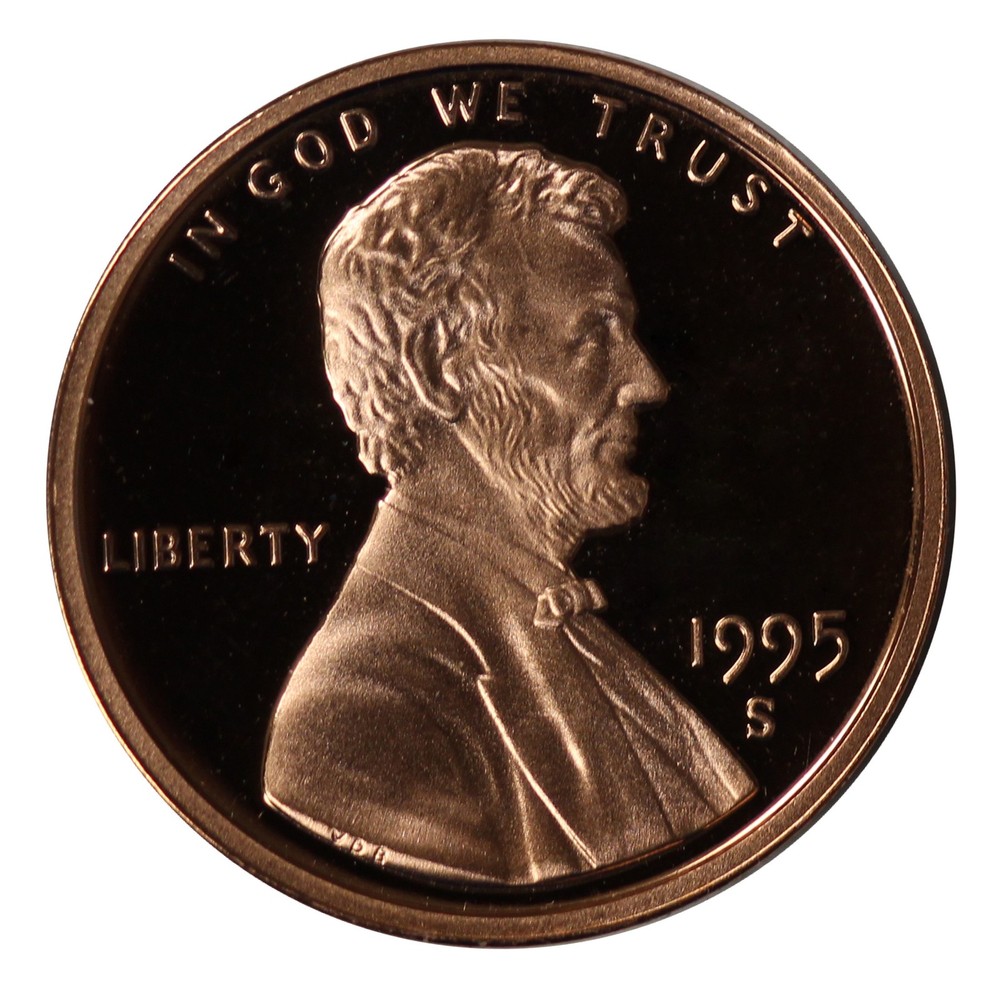 1995 -S Lincoln Memorial Cent Gem Proof Single Coin