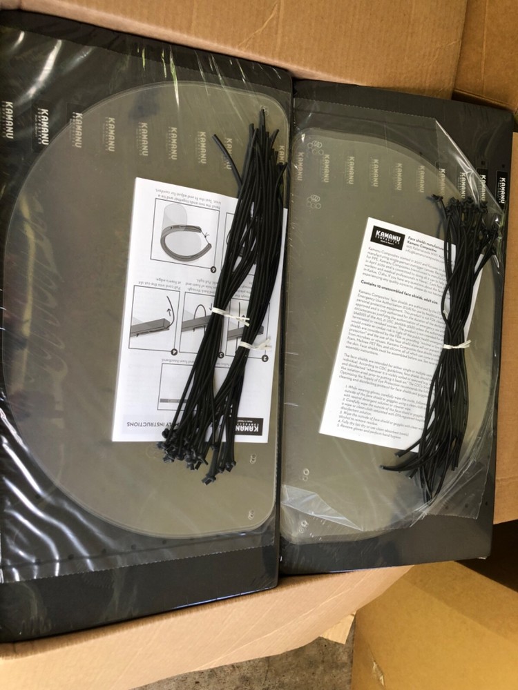 KAMANU Face Shields (made in Hawaii) 10pack