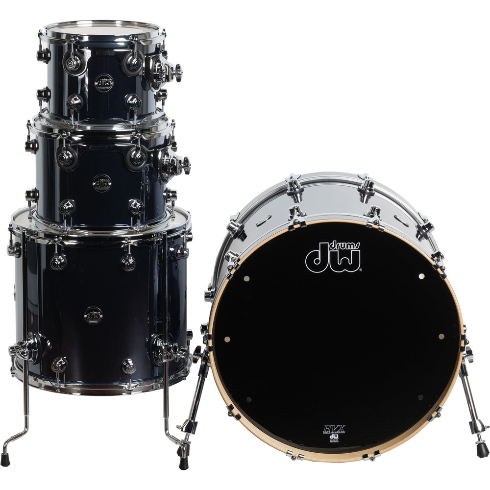 Drum Workshop Performance Series 4-Piece Shell Kit - Chrome Shadow