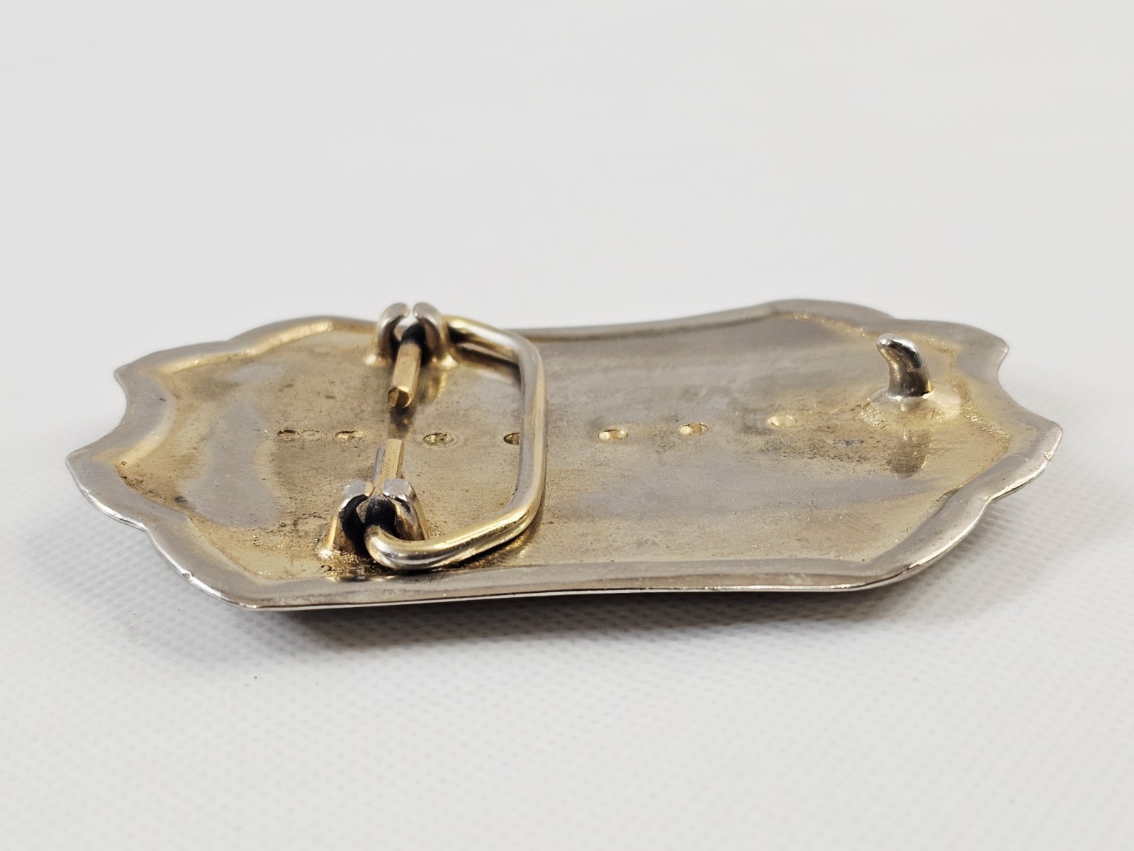 Seagrave Co Columbus Ohio Belt Buckle Motor Fire Apparatus Southwestern Floral