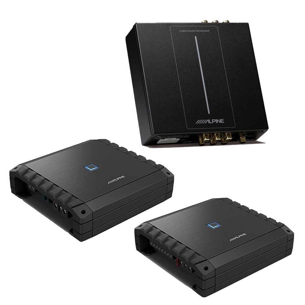 Alpine PXE-C60-60, S2-A36F & S2-A60M Bundle: 6-Ch Processor & Mono Amp