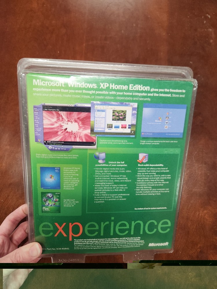 Microsoft Windows XP Home Edition Upgrade Version 2002 NEW SEALED Big Box
