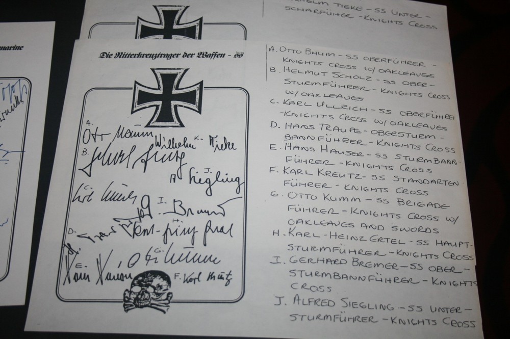 German WWII Signed Bookplates Collection - Generals & more