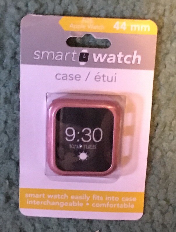 Apple watch protective bumper case pink 44mm