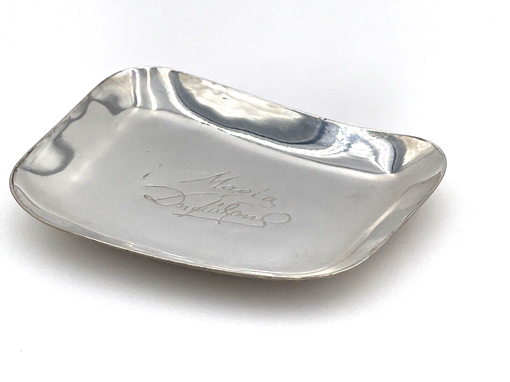 Set of 10 Turkish Silverplate Trinket Trays Nut Dishes or Ashtrays