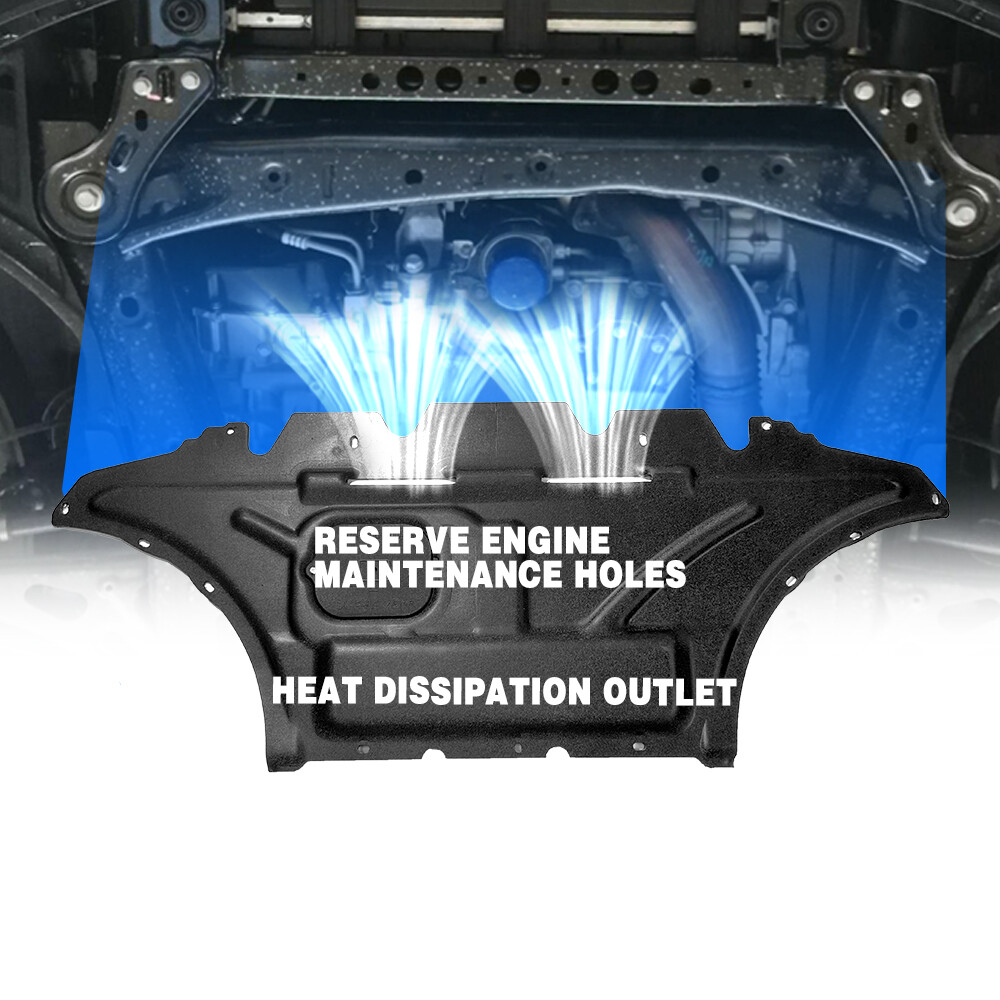 2Pcs Engine Splash Guard For Audi S4 A4 RS4 10-16Under Engine Shield Cover Board