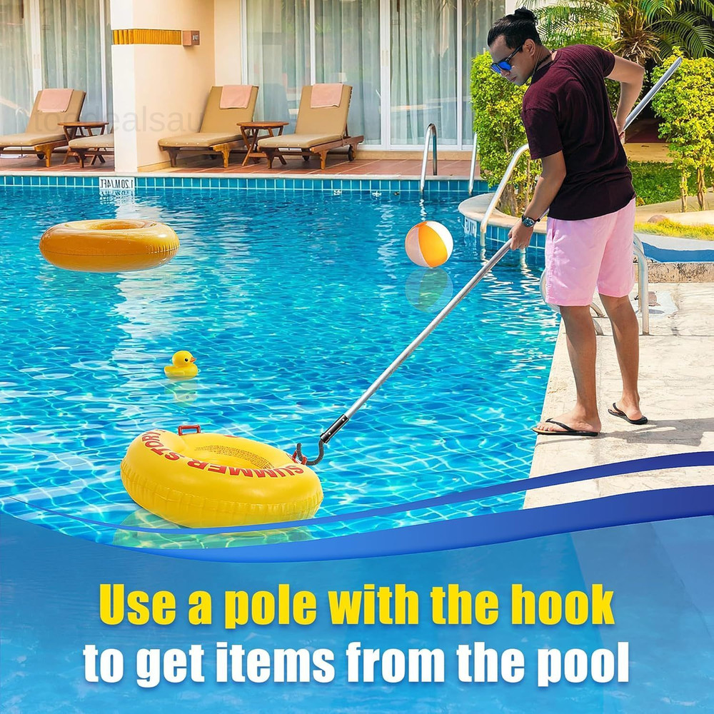 Pool Hook for Robotic Cleaner, ABS Hooks Poles, Black