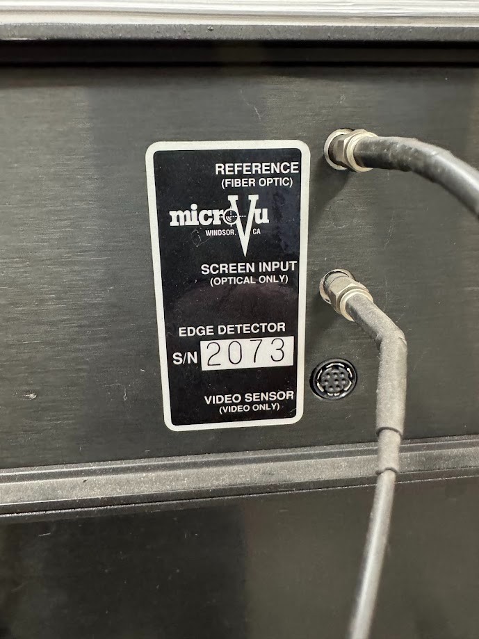MicroVu Optical Comparator Model S 14A Micro Vu Edge detector