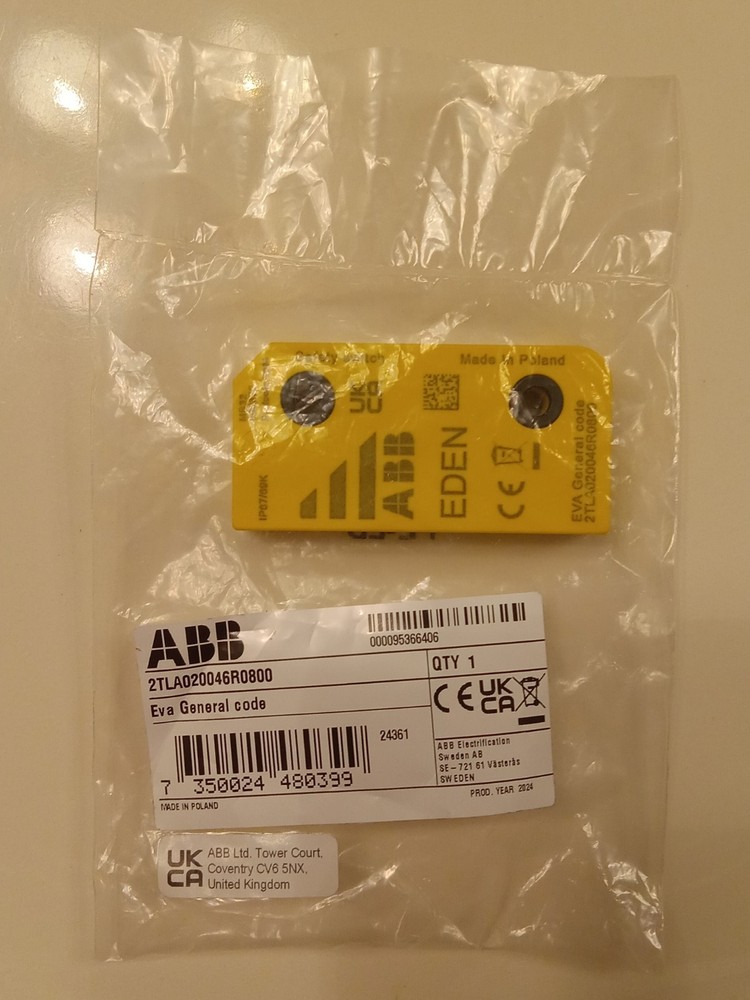 ABB EDEN 2TLA020046R0800 EVA GENERAL CODE DOOR SAFETY SWITCH/ SENSOR