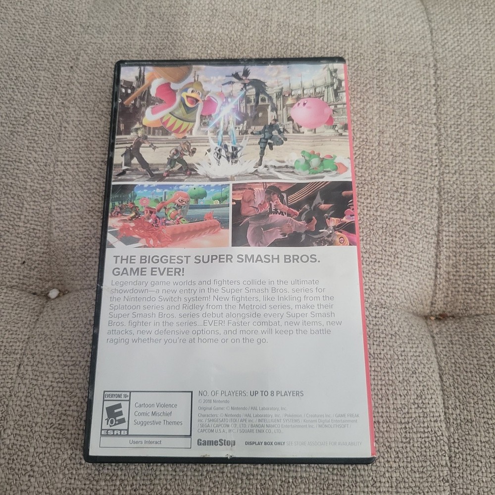 Super Smash Bros. Ultimate - Nintendo Switch (Case Only)
