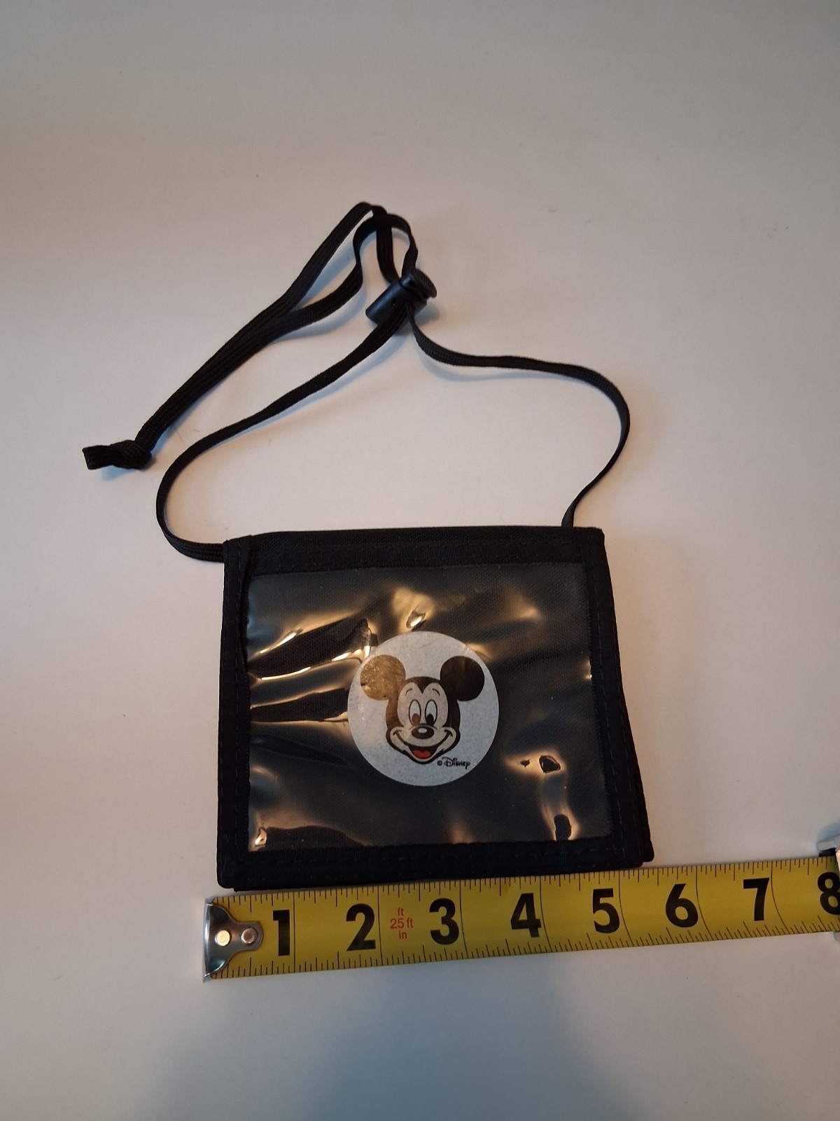 Mickey Mouse Clear Case Wallet/Purse Disney Parks Good Condition.