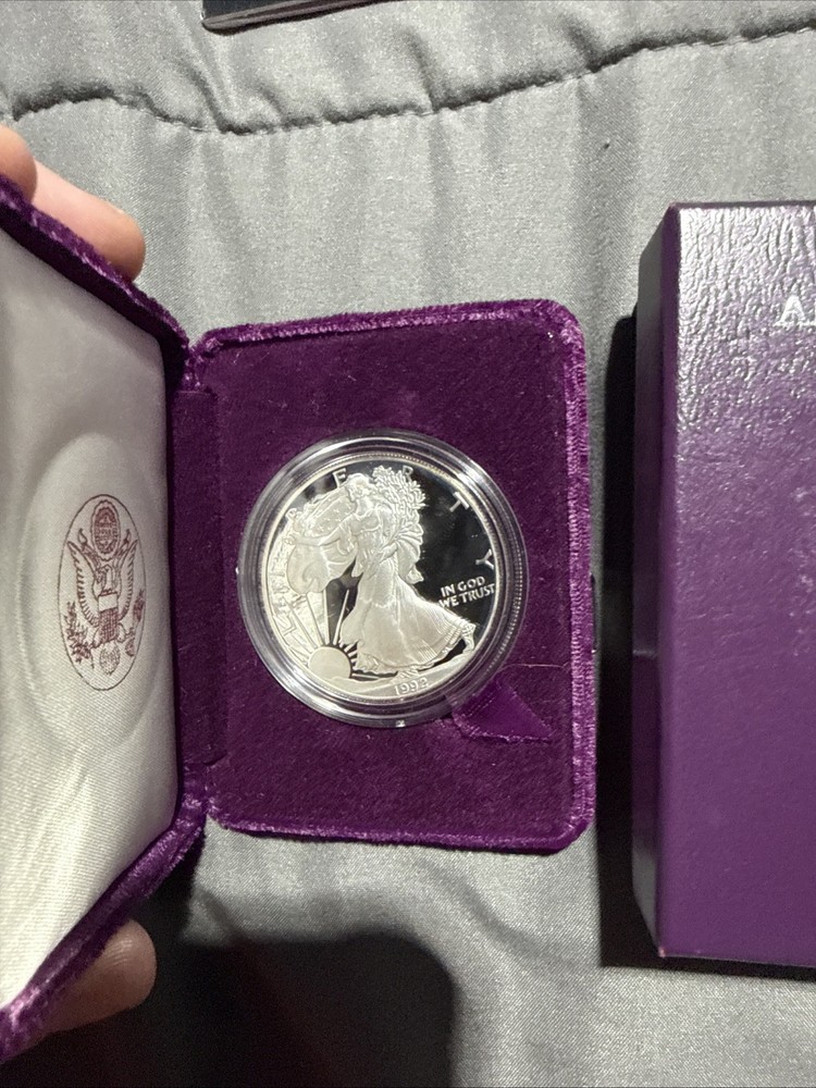 1992 S Proof $1 American Silver Eagle Dollar