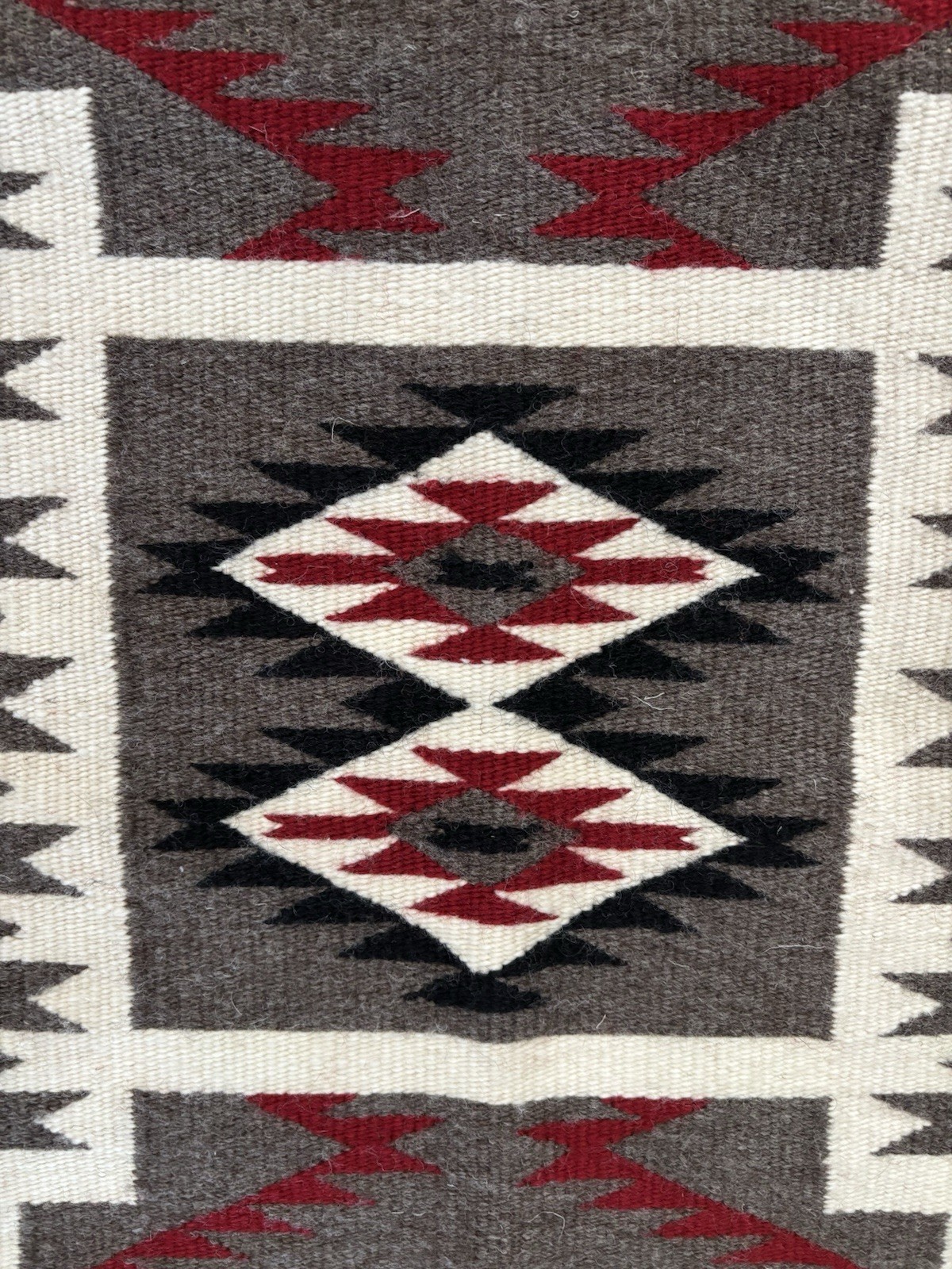 Vintage Navajo Rug Native American Indian Teec Nos Pos Storm pattern 38" X 25"