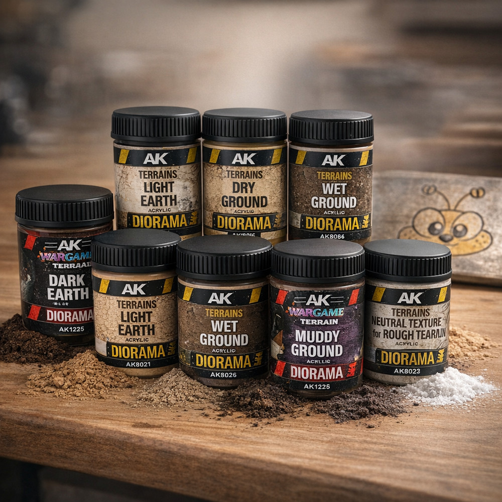 AK Interactive Diorama Acrylic Texture Effects🍯Model Kit Miniature Basing Paste
