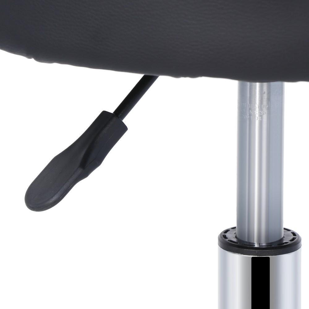 2PC Adjustable Hydraulic Stools Spa Salon Stools Swivel chairs Thick Pad Black