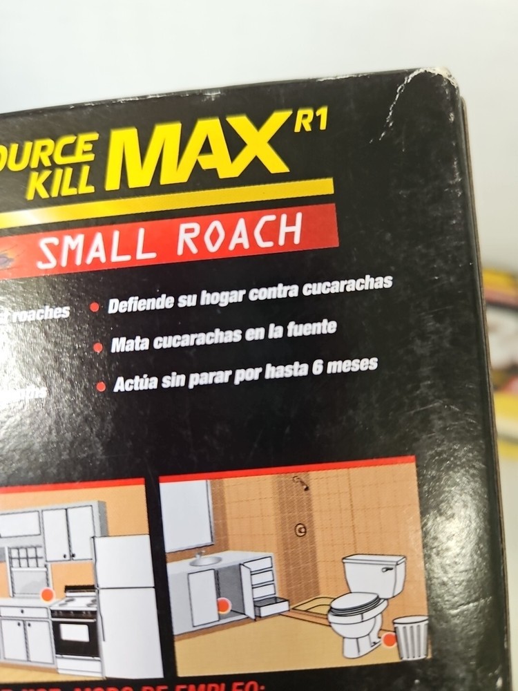NEW! 2 Combat Source Kill Max Small Roach Killing Bait Stations 12 count Each