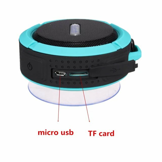 Mini Waterproof Bluetooth Speaker with Suction Cup