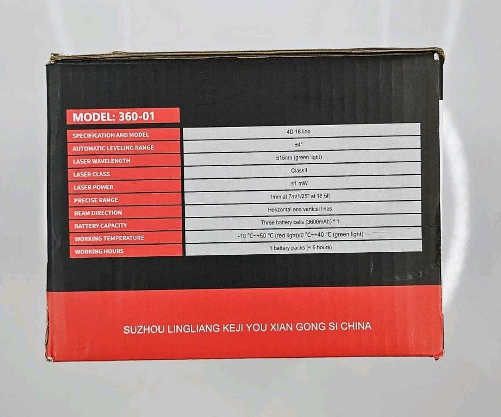 Weiddw laser level Self Leveling 4D 16 Lines 4×360°