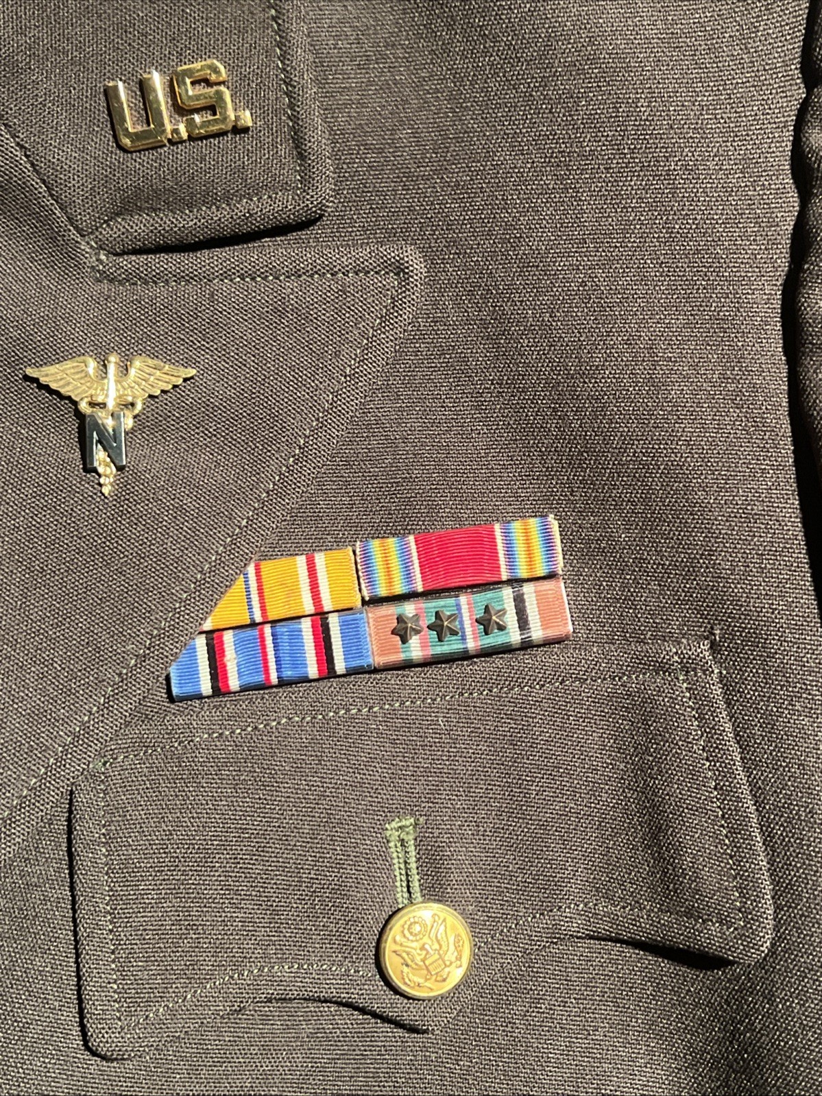 WW2 US Army Nurse Women’s Uniform Lieutenant ETO Named (FF453