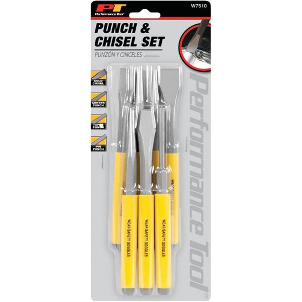 Performance Tool 7 PC PUNCH / CHISEL SET W7510