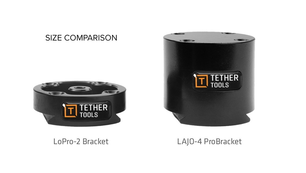 Tether Tools Aero LoPro-2 Bracket 1/4"-20 thread + Arca Mount for Tripod LP2SLV