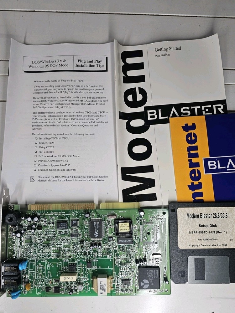 Creative Technology CT5400 CT5420 IBACT-CMB288V1 Modem Blaster