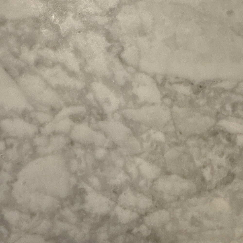 Vintage Solid Replacement 24” Marble Table Top (Italy) White & Gray Veining