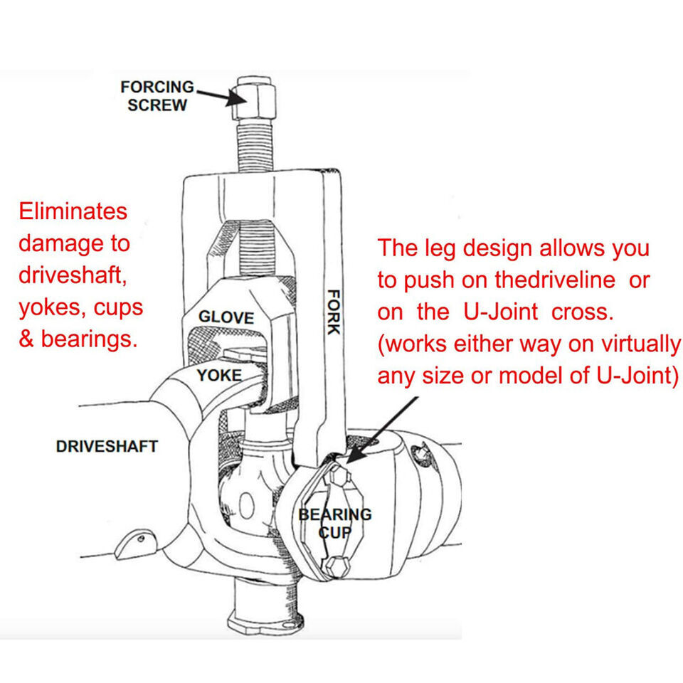 10102 Tool Heavy Duty U-Joint Puller NEW