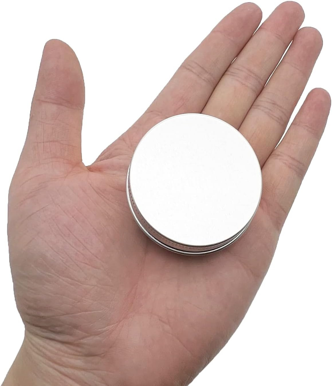 1oz 30ml Aluminum Tin Container Screw Top Metal Storage Jar